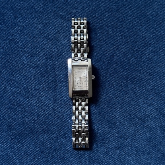 Emporio Armani Womens Ladies Watch Tank Style AR 0107 - Picture 1 of 6